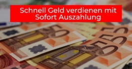 Schnell Geld verdienen mit Sofort Auszahlung